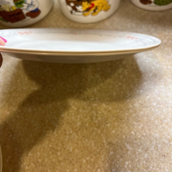 2 Vintage Corelle Dinner plates Rose Pattern - Picture 9 of 9